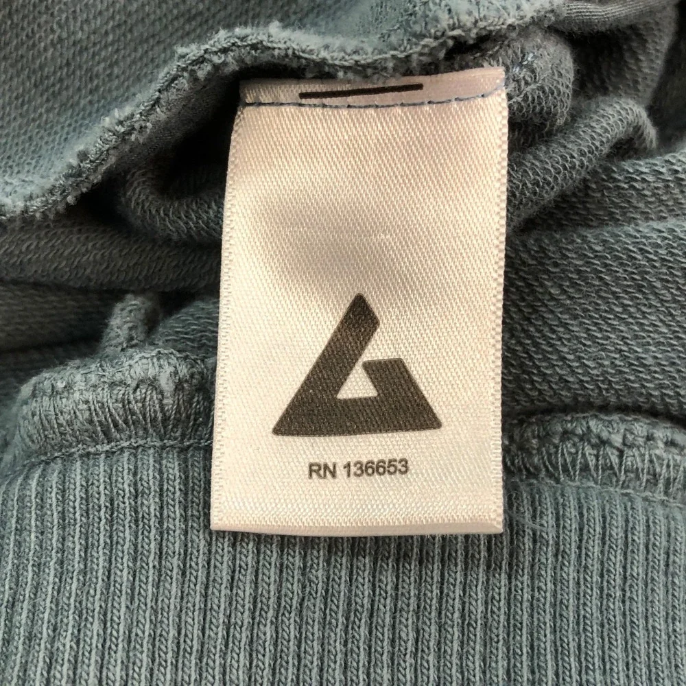 American Giant Mens Sweatpants XL Blue Made in USA Heavyweight Drawstring Cotton